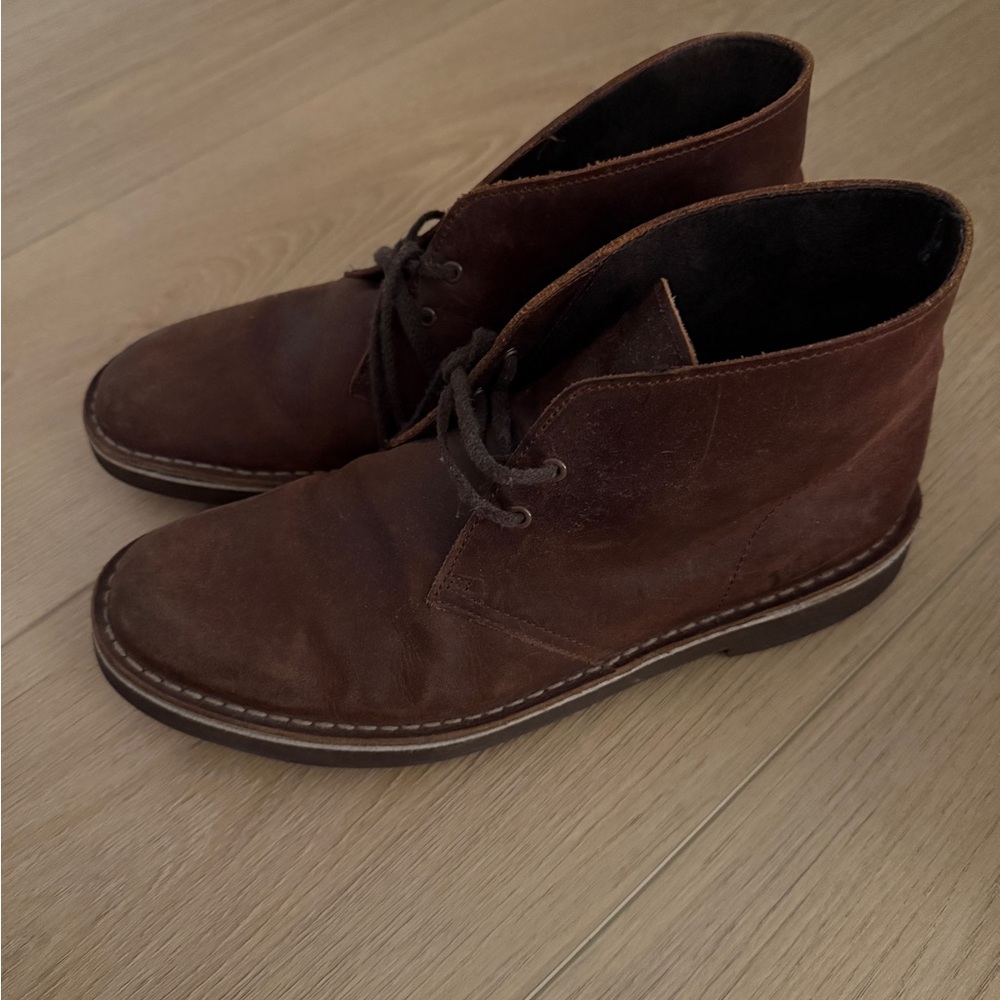 Clarks Dark Brown Chukka Boots